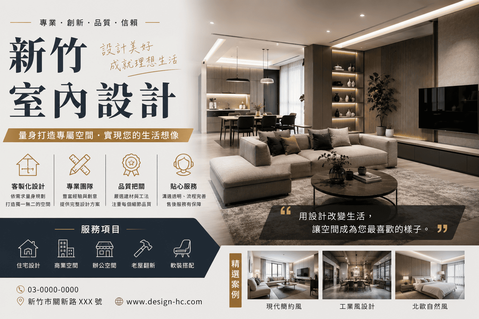 準備裝潢新家、老屋翻新或規劃商業空間時,許多人都會搜尋新竹室內設計推薦